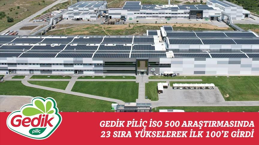 Gedik Piliç, İSO 500'de 100'üncü oldu
